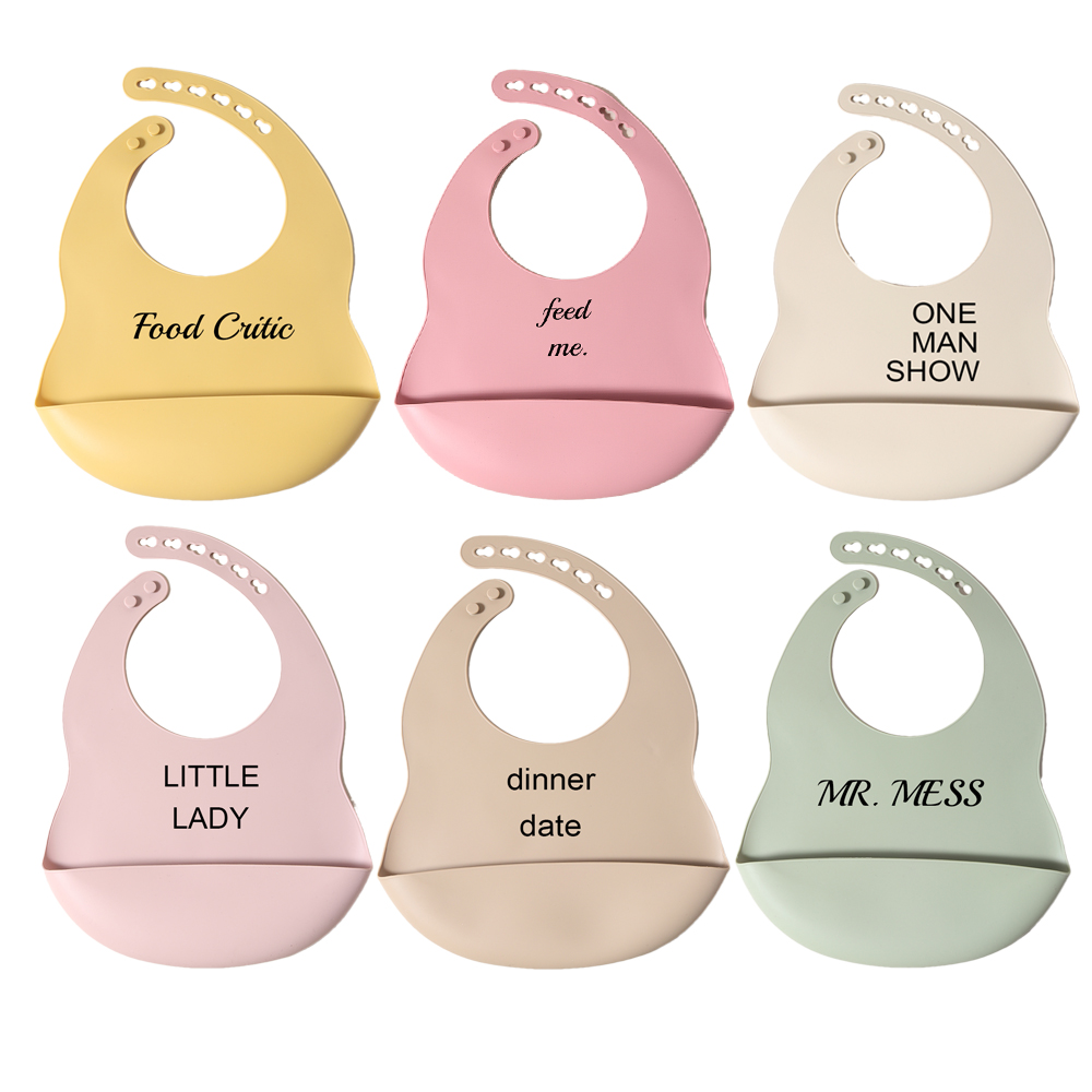Bavoirs en silicone citation m - Waterproof Baby Bibs Silicone avis et prix