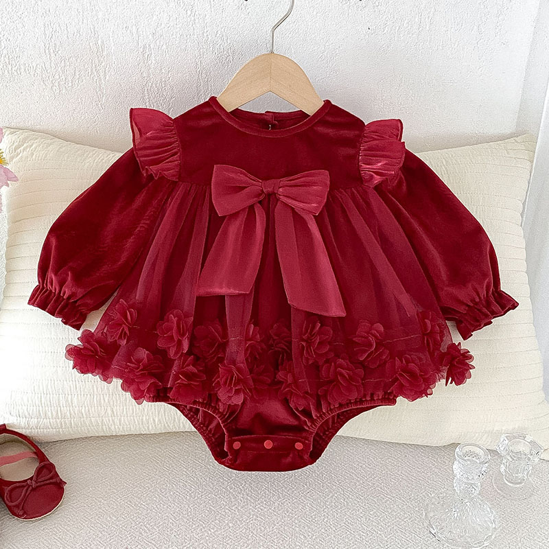 Vêtements d'automne pour nouve - Newborn Baby Girl Romper Floral avis et prix