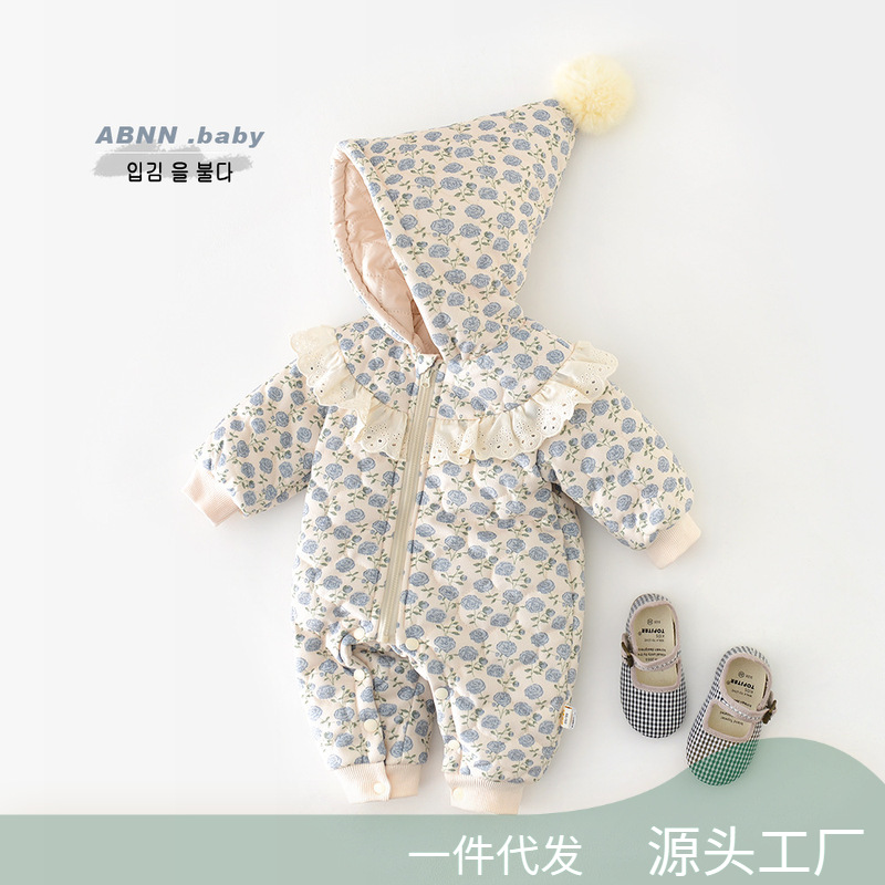 Combinaisons rembourrées pour  - Newborn Baby Girl Romper Floral avis et prix