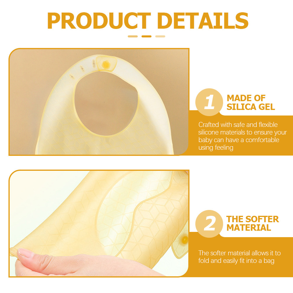 3 bavoirs en silicone pour béb - Waterproof Baby Bibs Silicone avis et prix