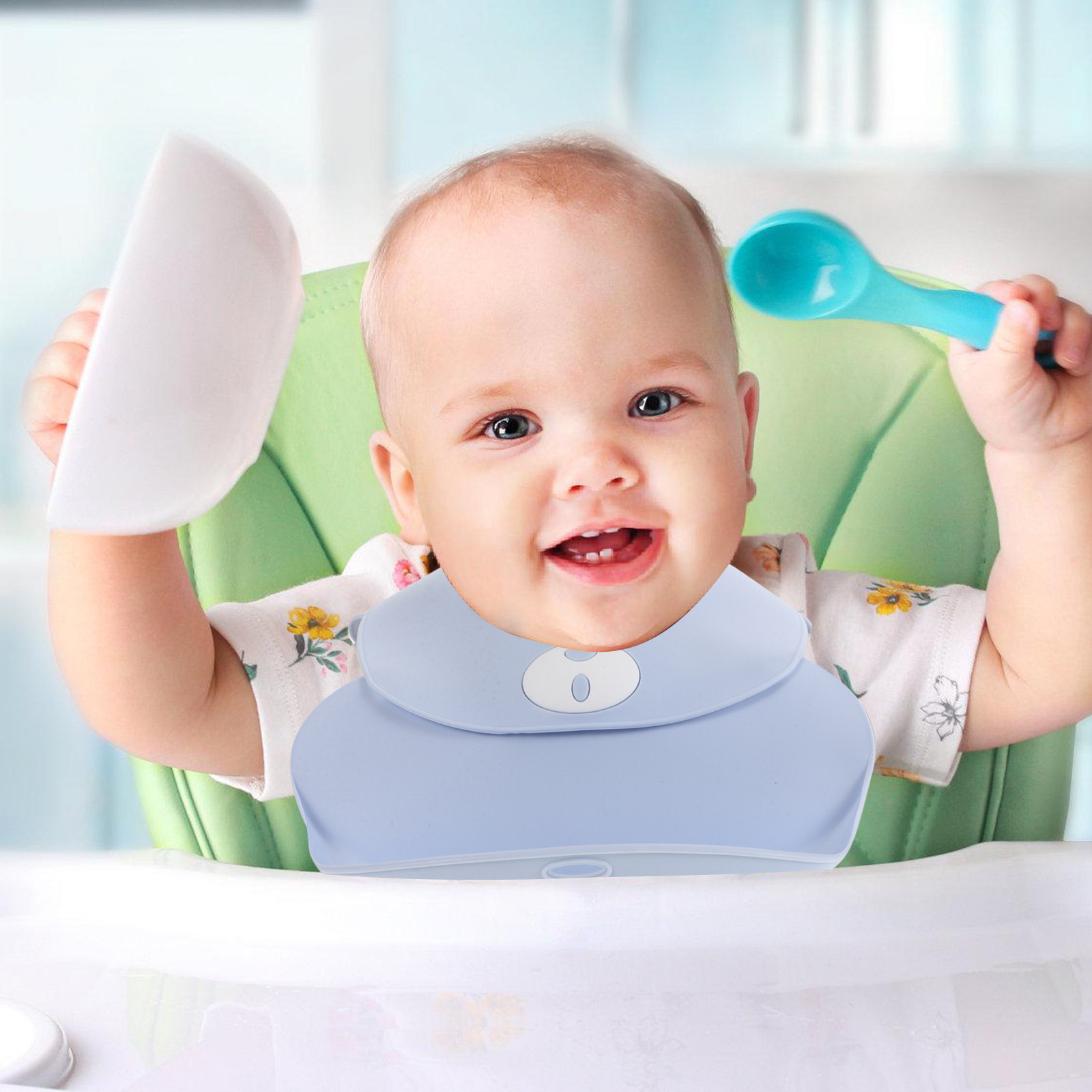 Bavoir pour bébé en silicone,  - Waterproof Baby Bibs Silicone avis et prix