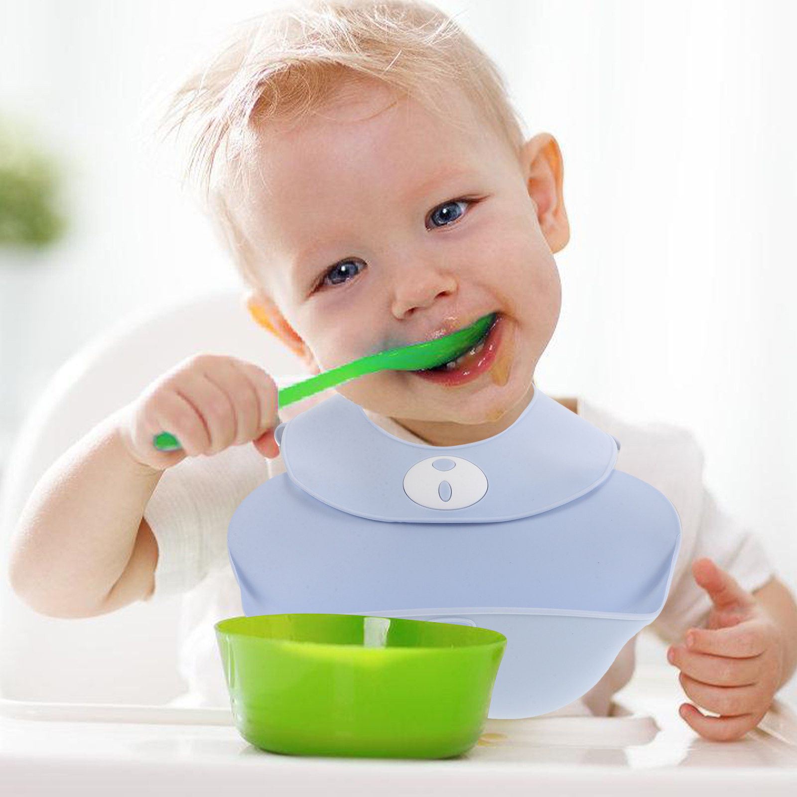 Bavoir pour bébé en silicone,  - Waterproof Baby Bibs Silicone avis et prix